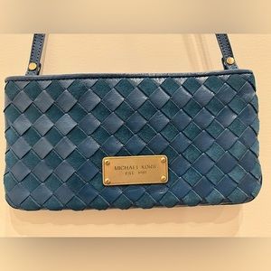 Michael Kors Woven Leather Crossbody Bag